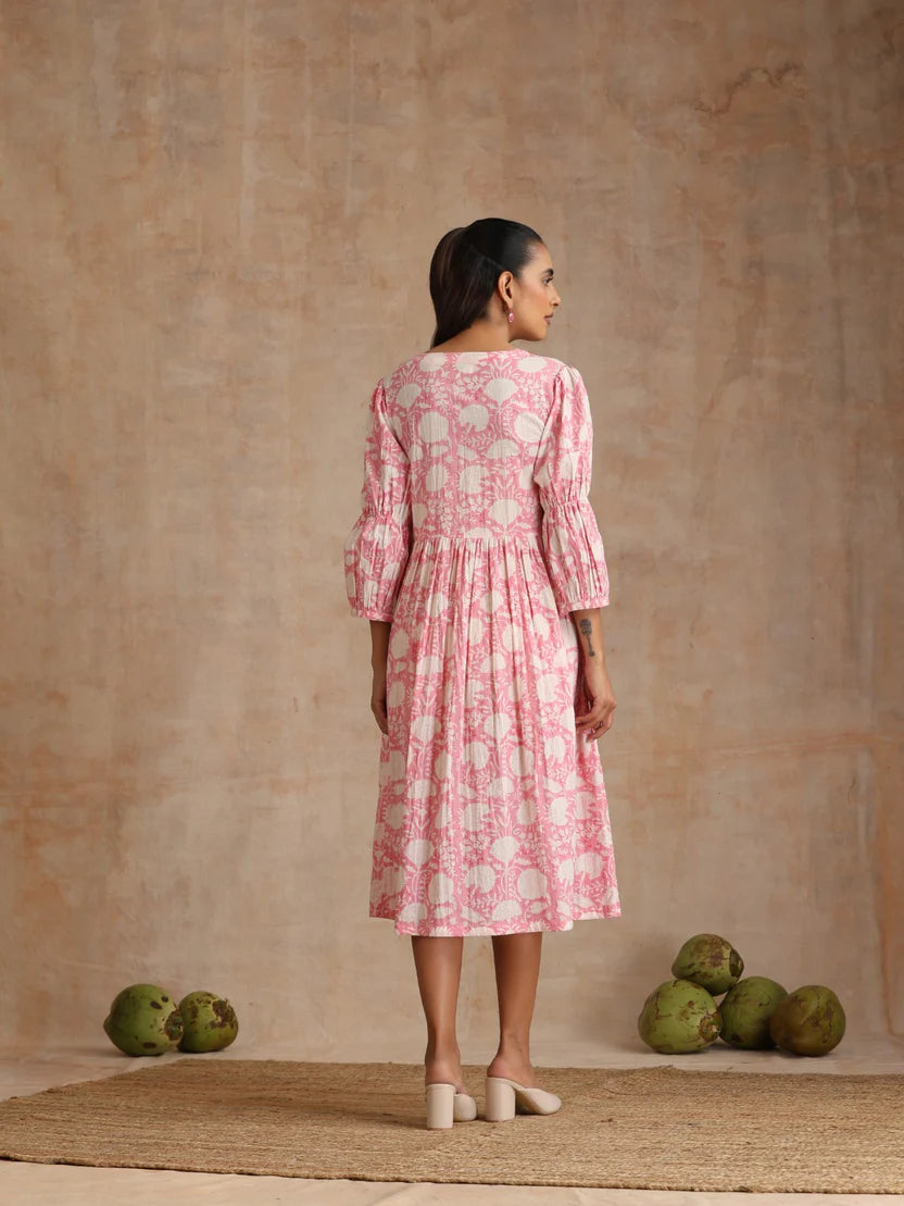 Flamingo pink dress