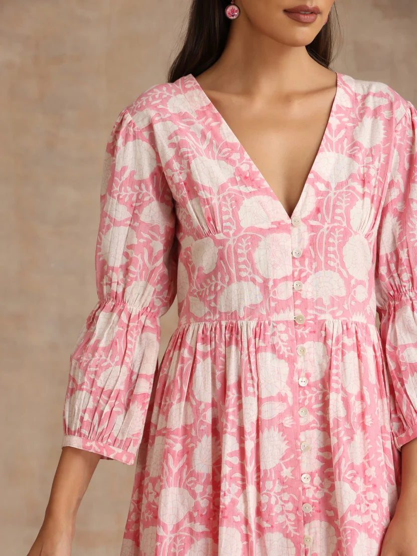 Flamingo pink dress