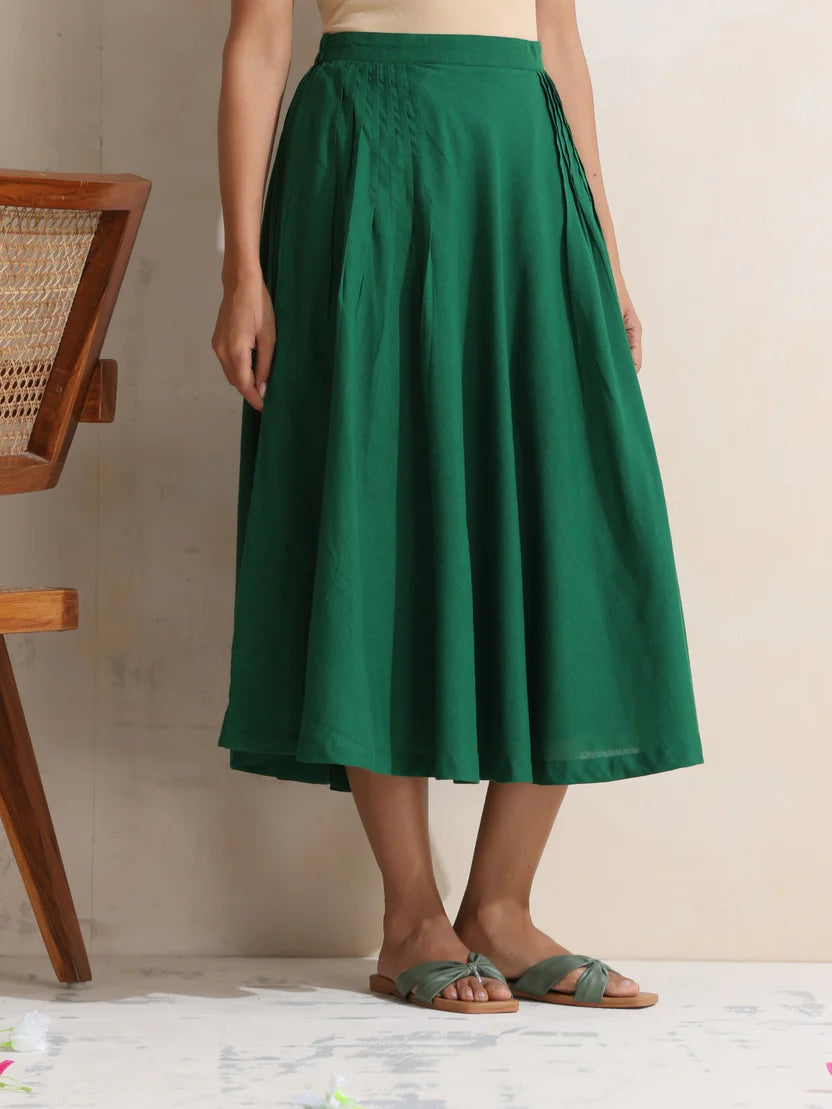 Safi green skirt set