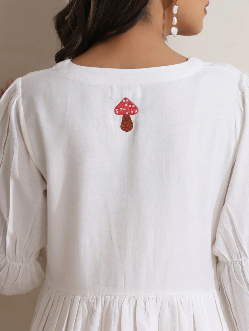 Dreamy white cotton dress