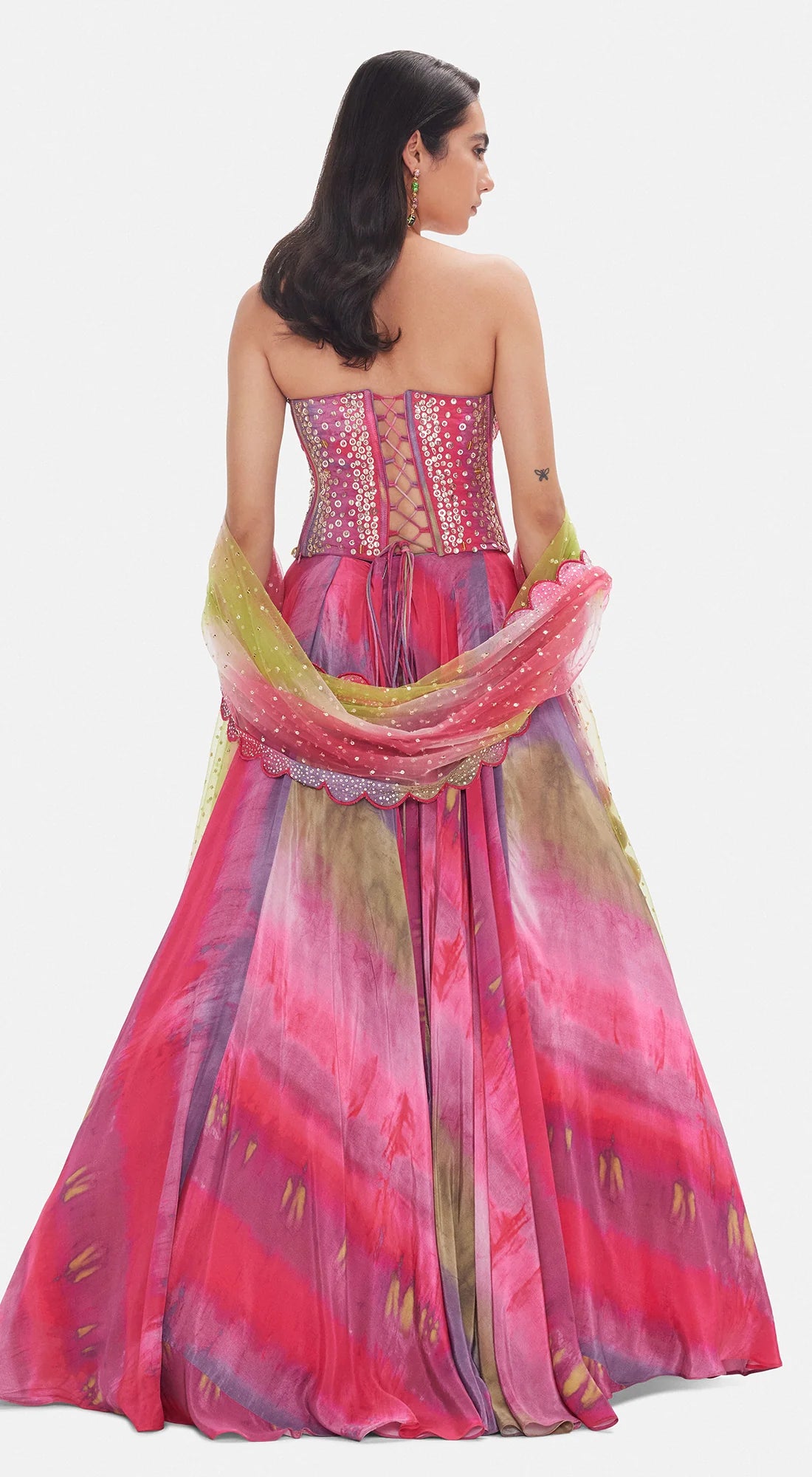 Iris lehenga cape set