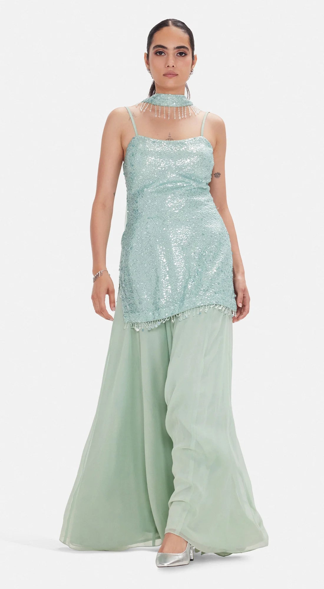 Minted nebula sharara set