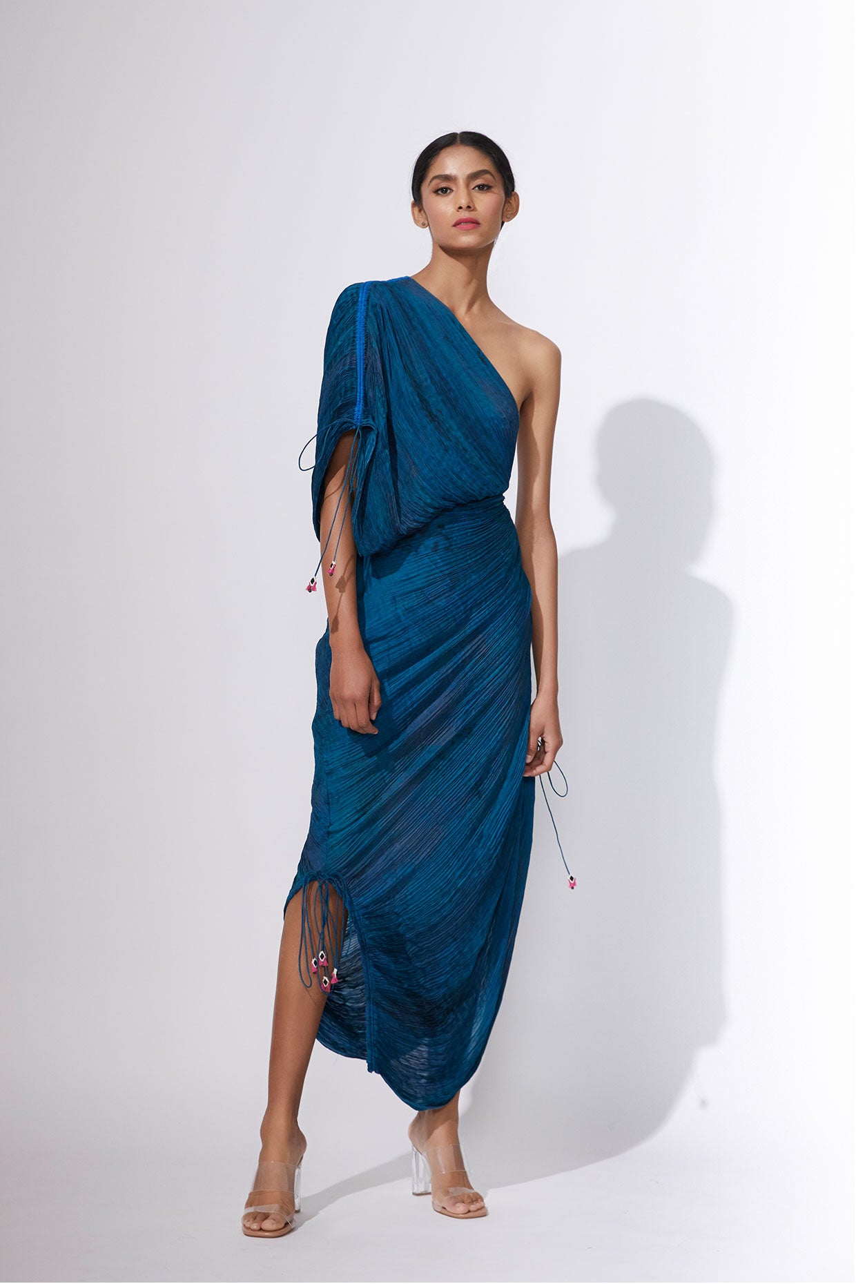 Blue sari dress