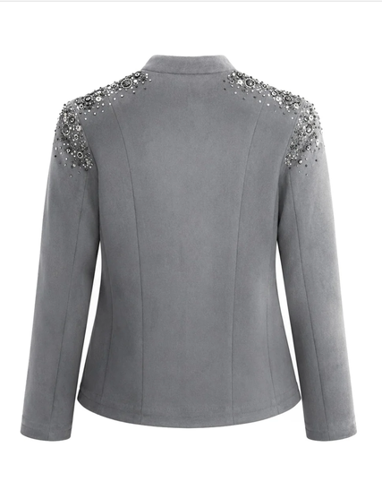 Grey Suede Jacket