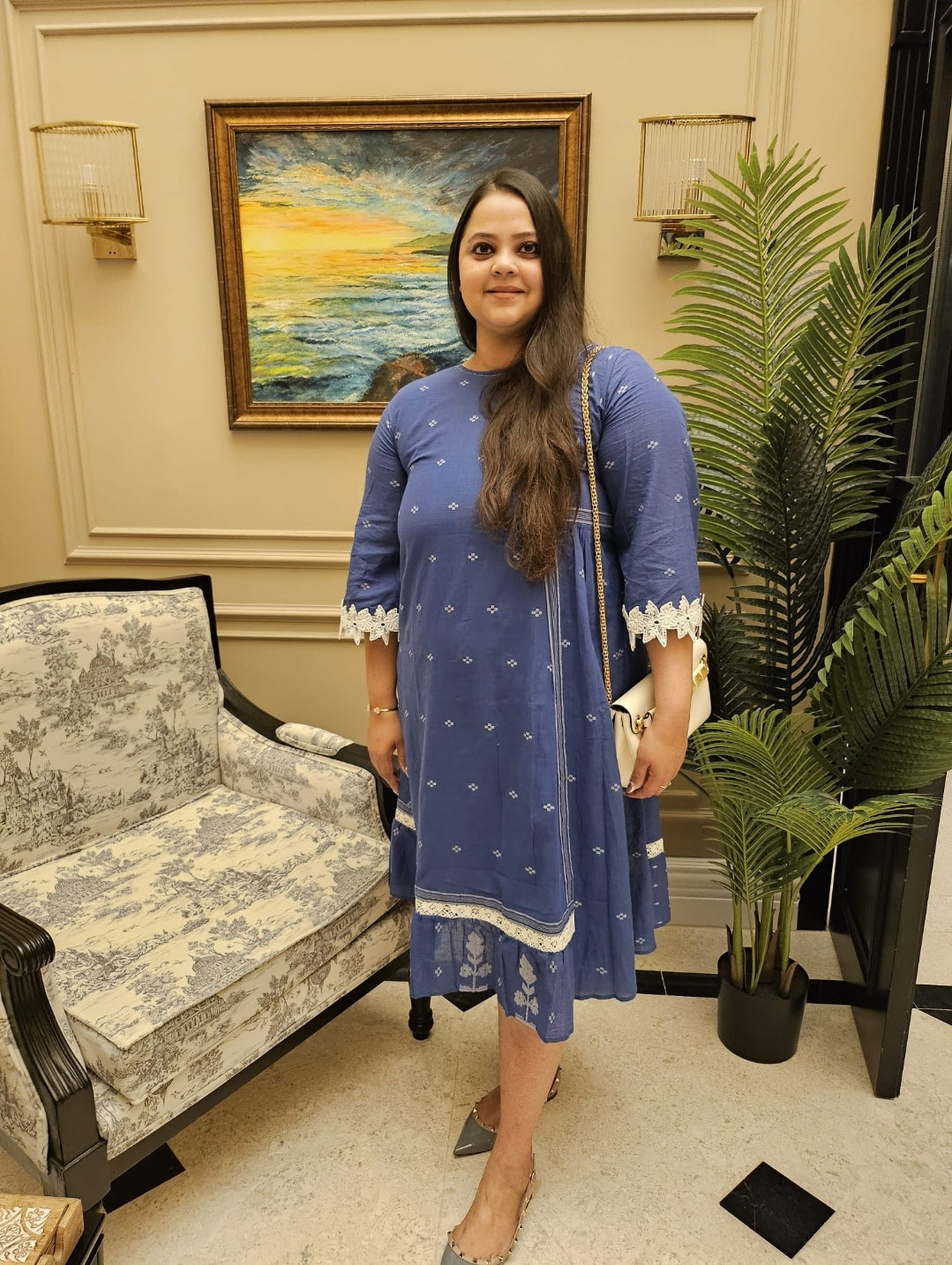 Blue delft dress