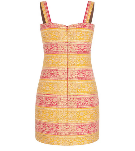 Pink yellow gota dress