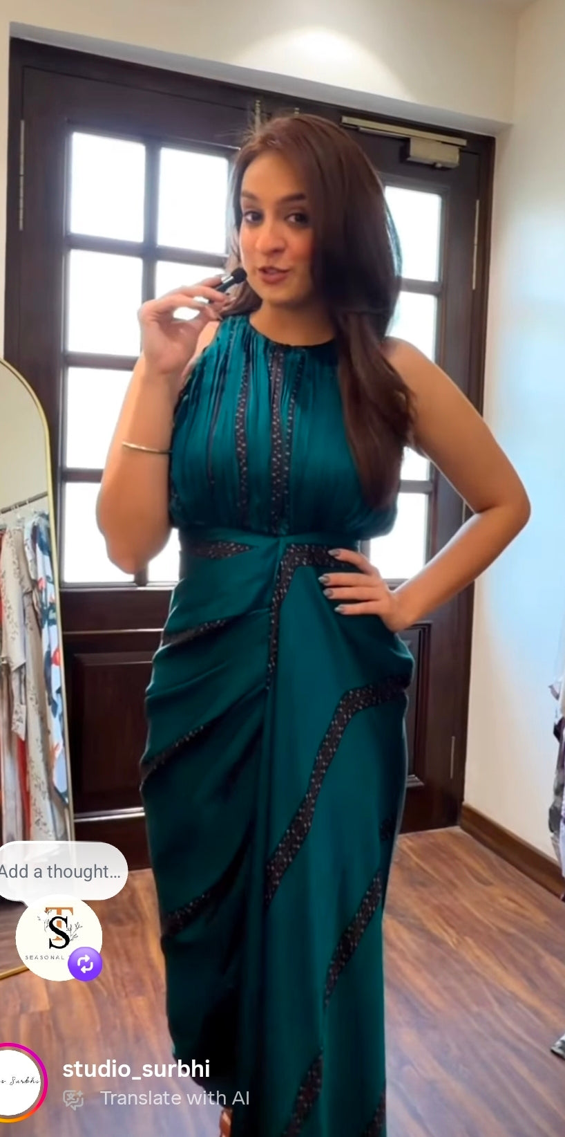 Heena Kaftan Gown sleeveless