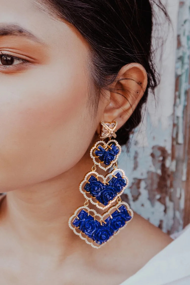 Trincas lapiz lazuli earrings
