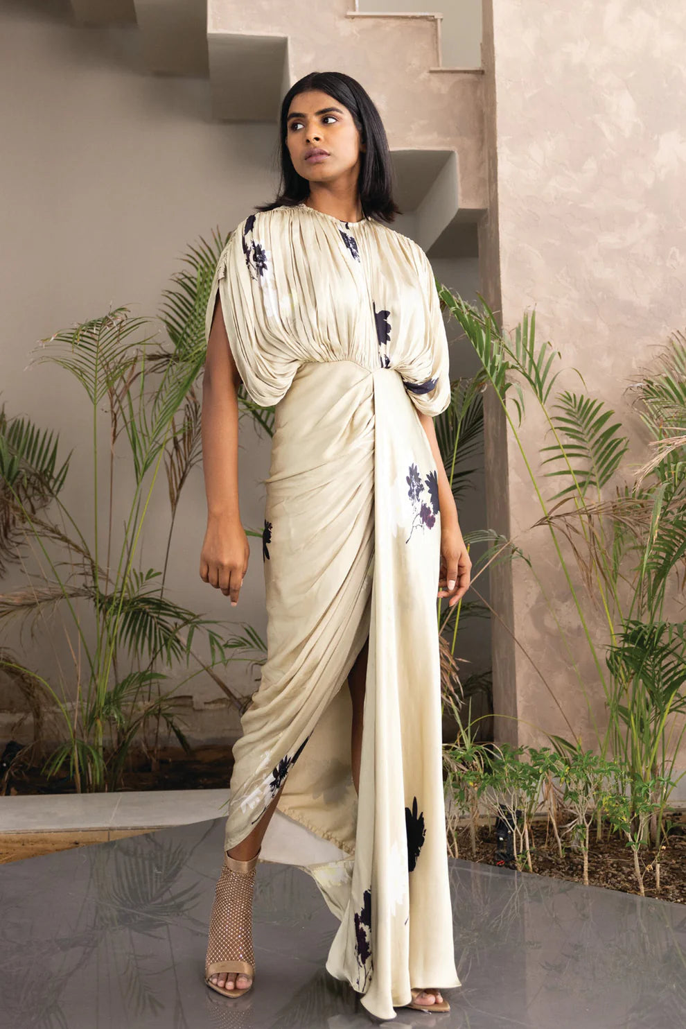 Capri Kaftan Gown Round neck