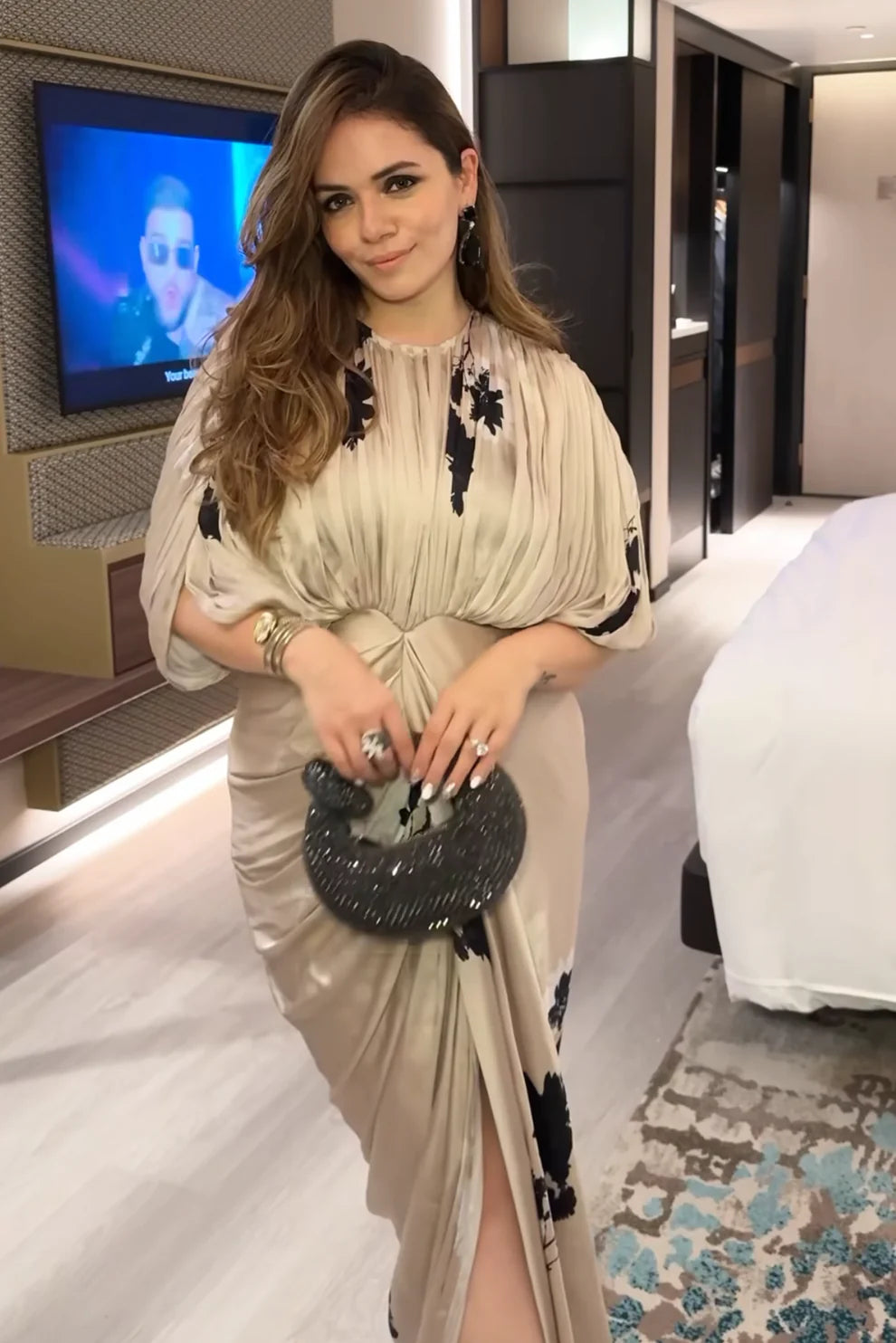 Capri Kaftan Gown Round neck