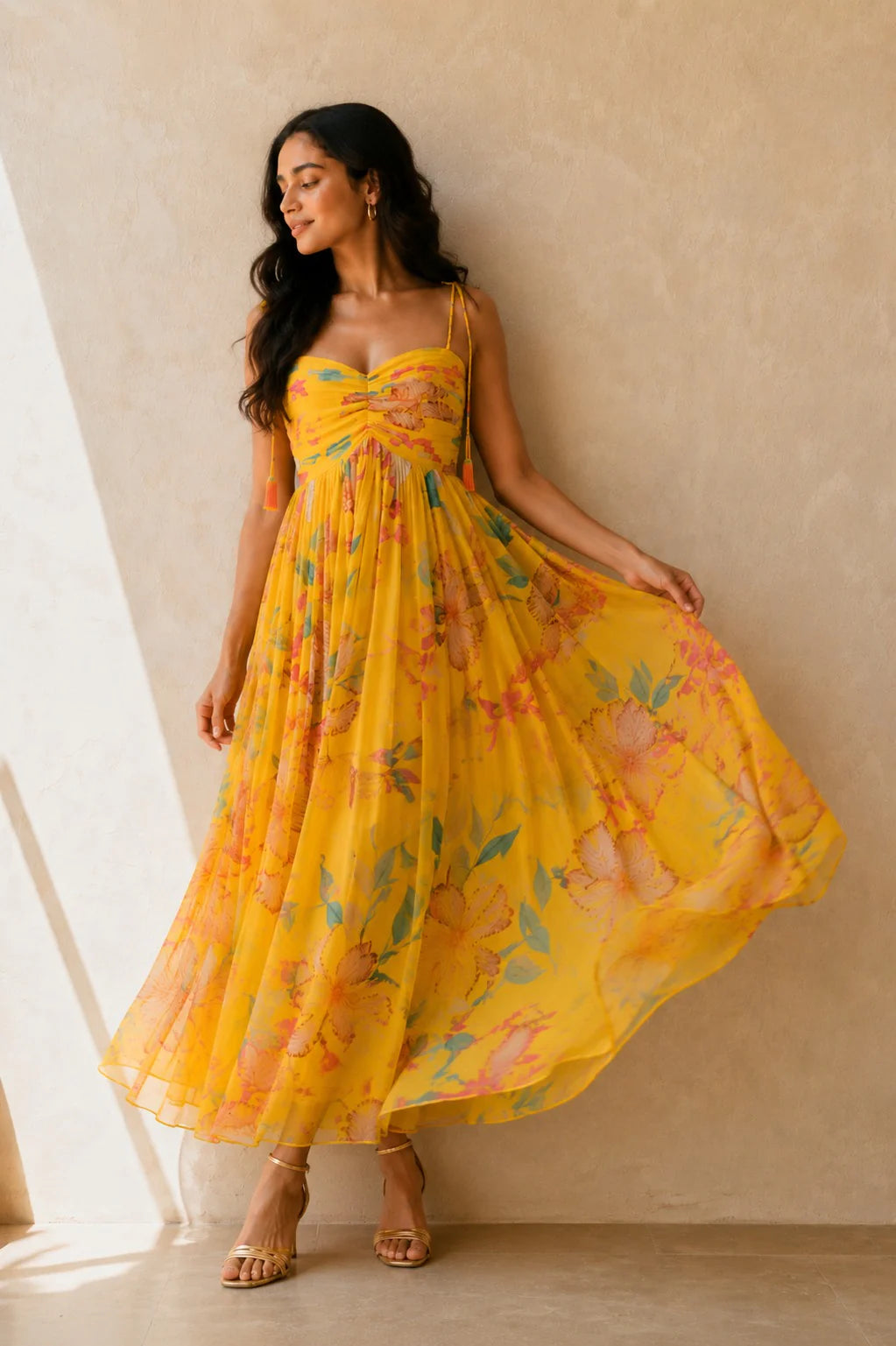 Almanda yellow dress