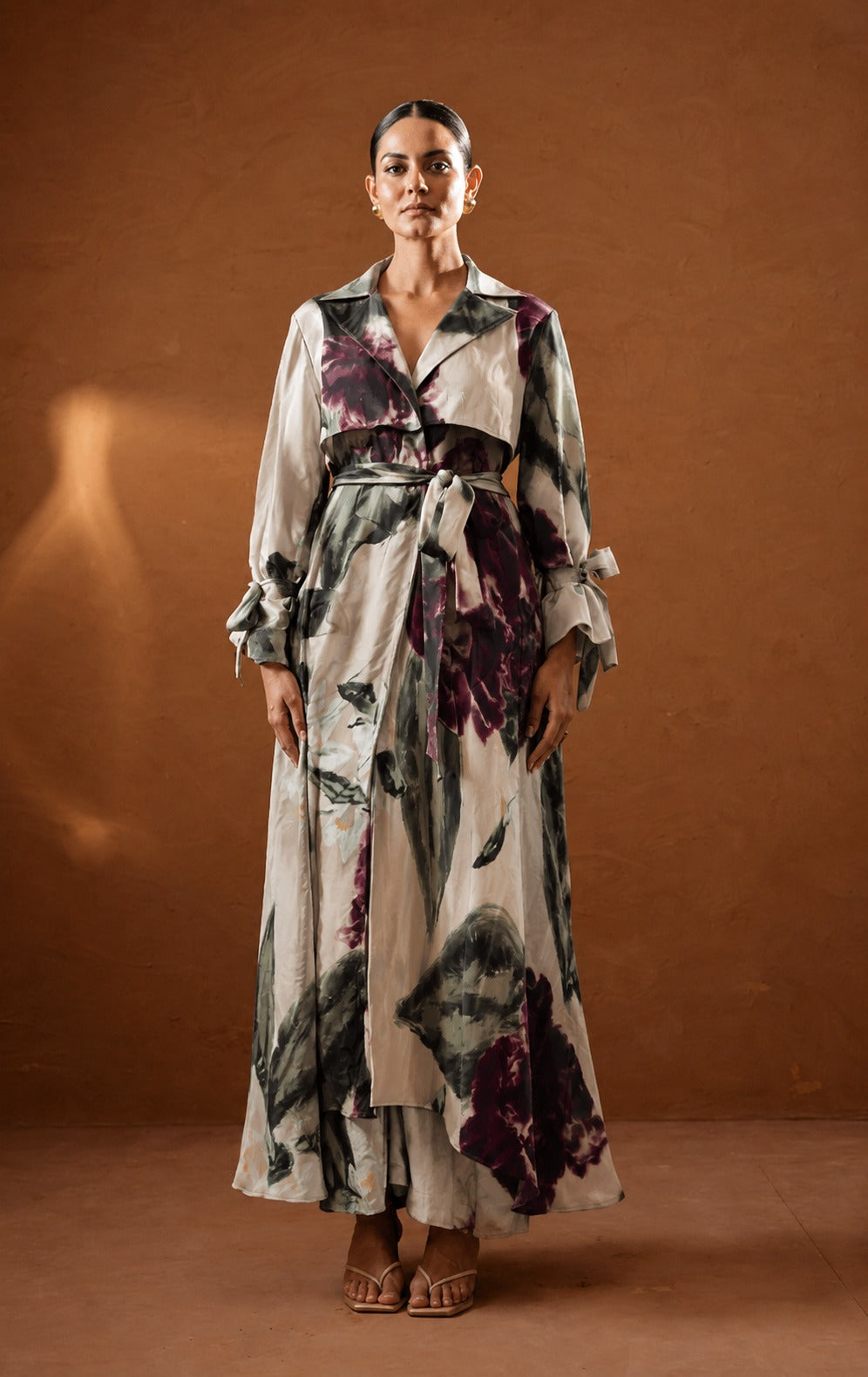 Ivy gardenia trench jacket set