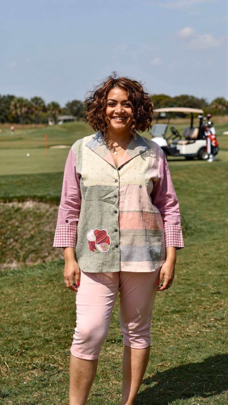 Lilac patch shirt