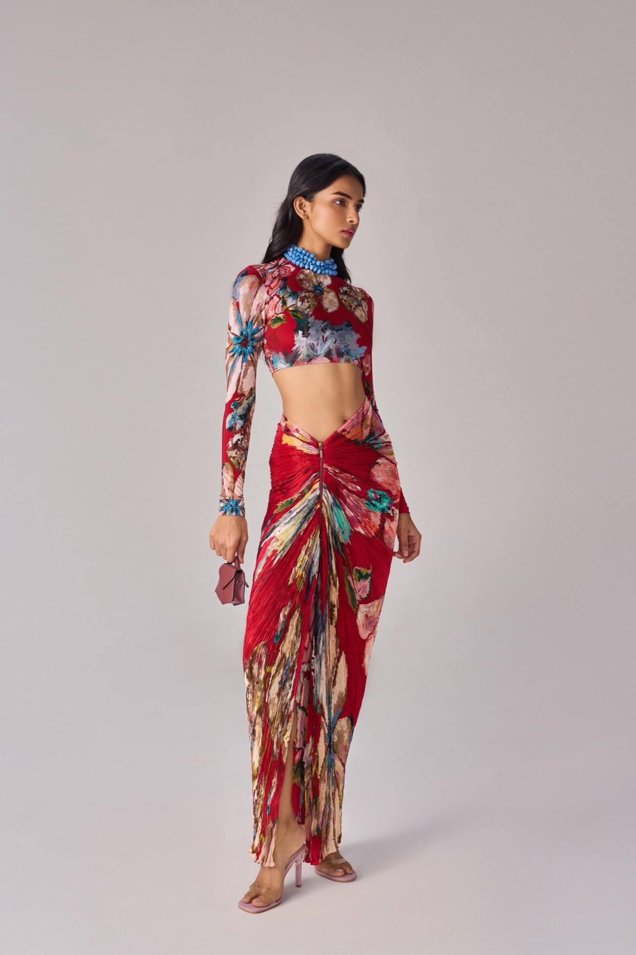 Red Gigi blouse set