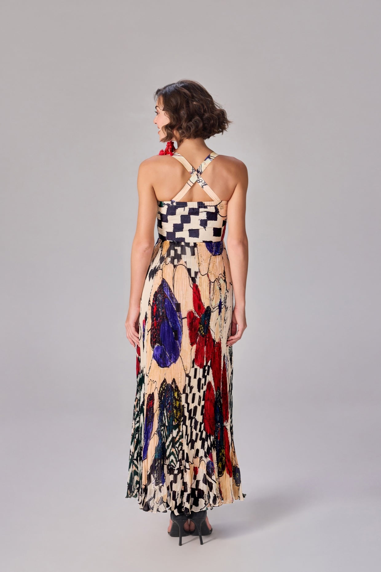 Nala dress micropleated