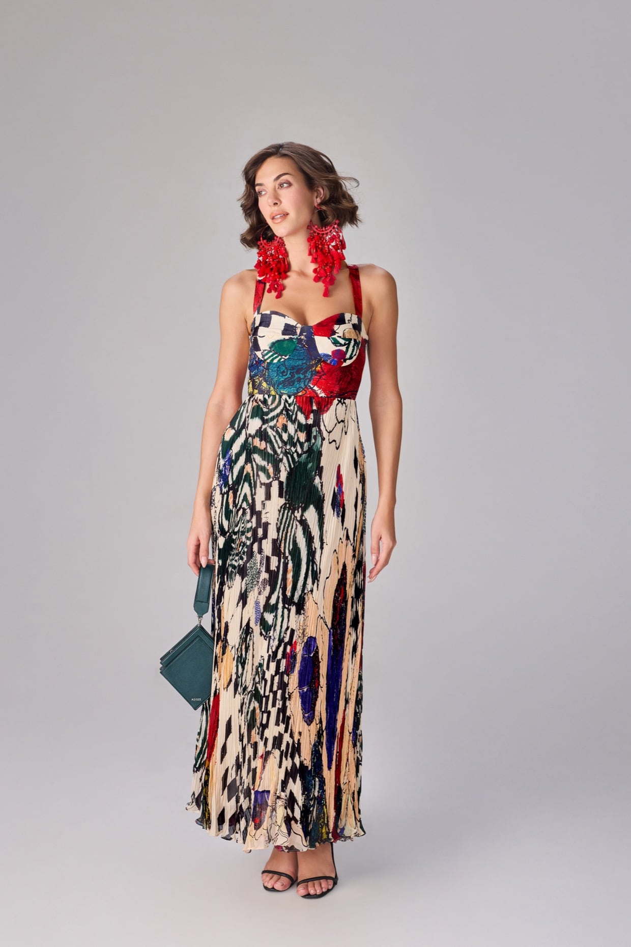 Nala dress micropleated