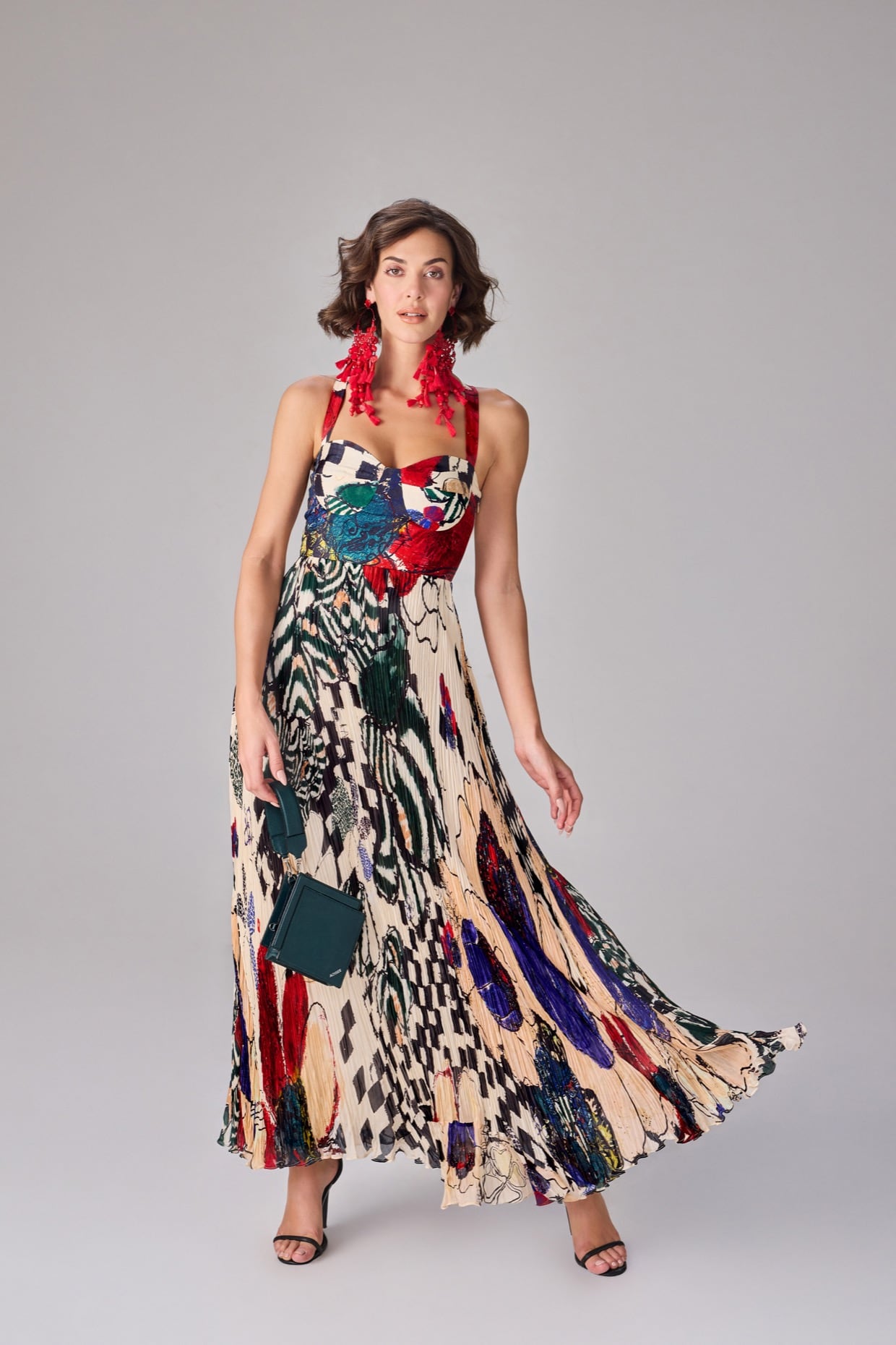 Nala dress micropleated