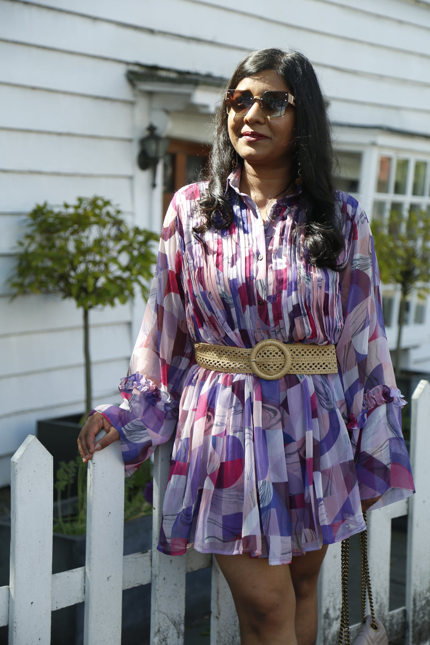 Vera shirt dress purple
