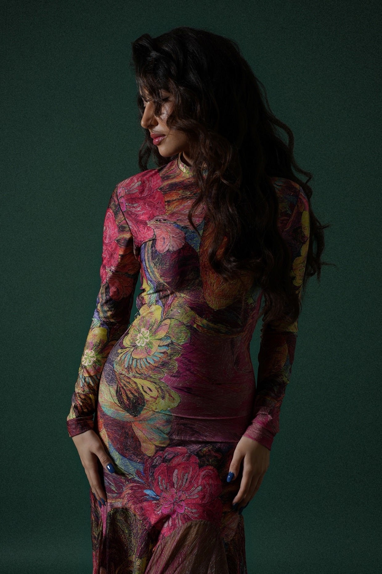 Maeva dress floral long