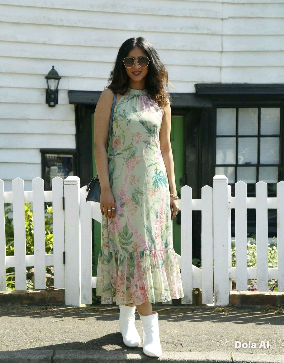 Petelia dress green