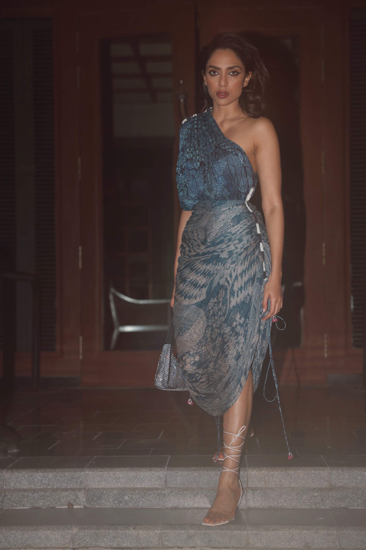 Blue bird dress
