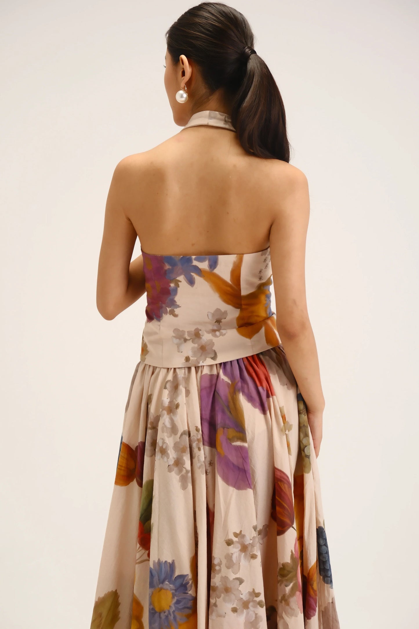 Cherimoya waistcoat skirt set
